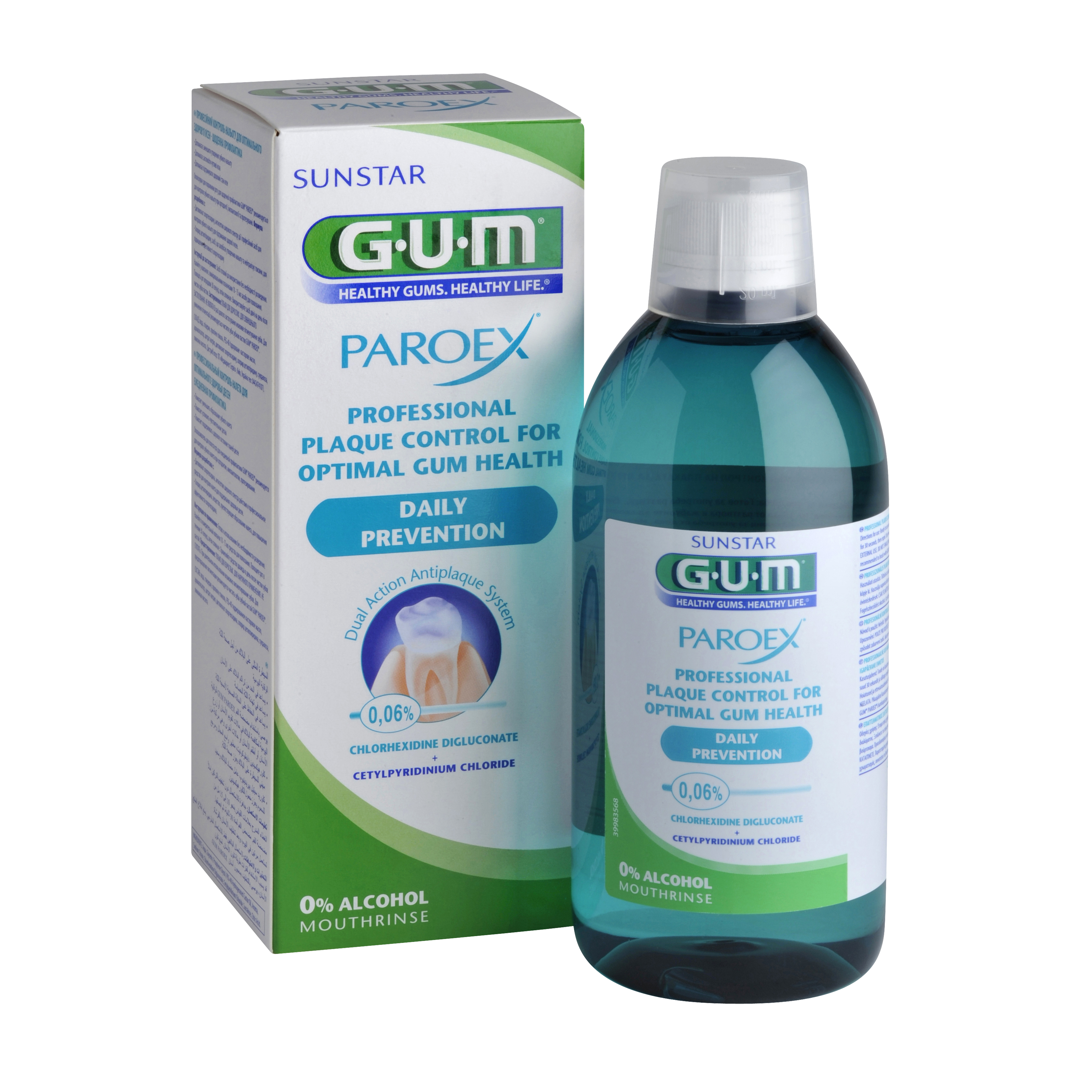GUM® PAROEX® 0,06% vedlikehold munnskyll