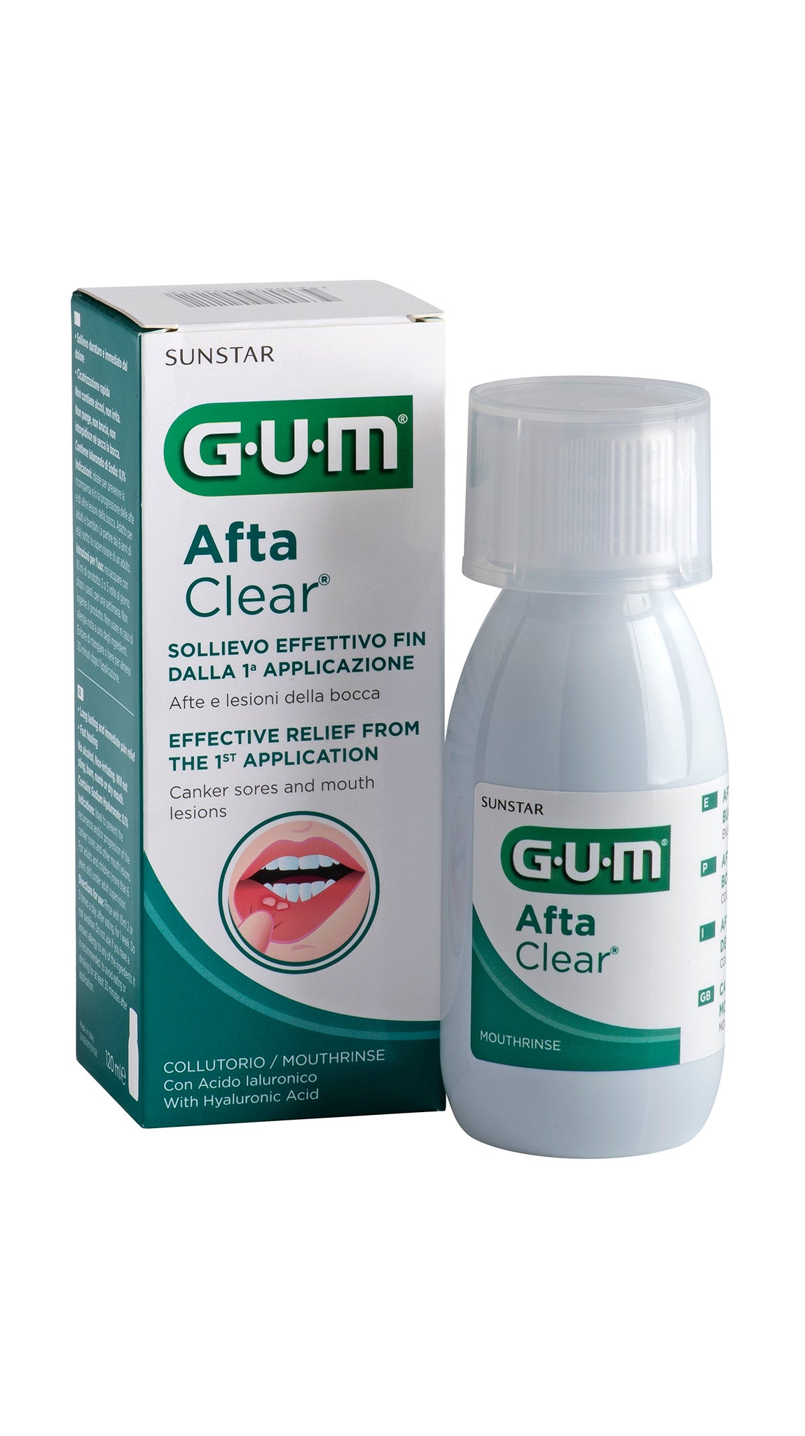 GUM AftaClear Mouthrinse for Canker Sores Relief
