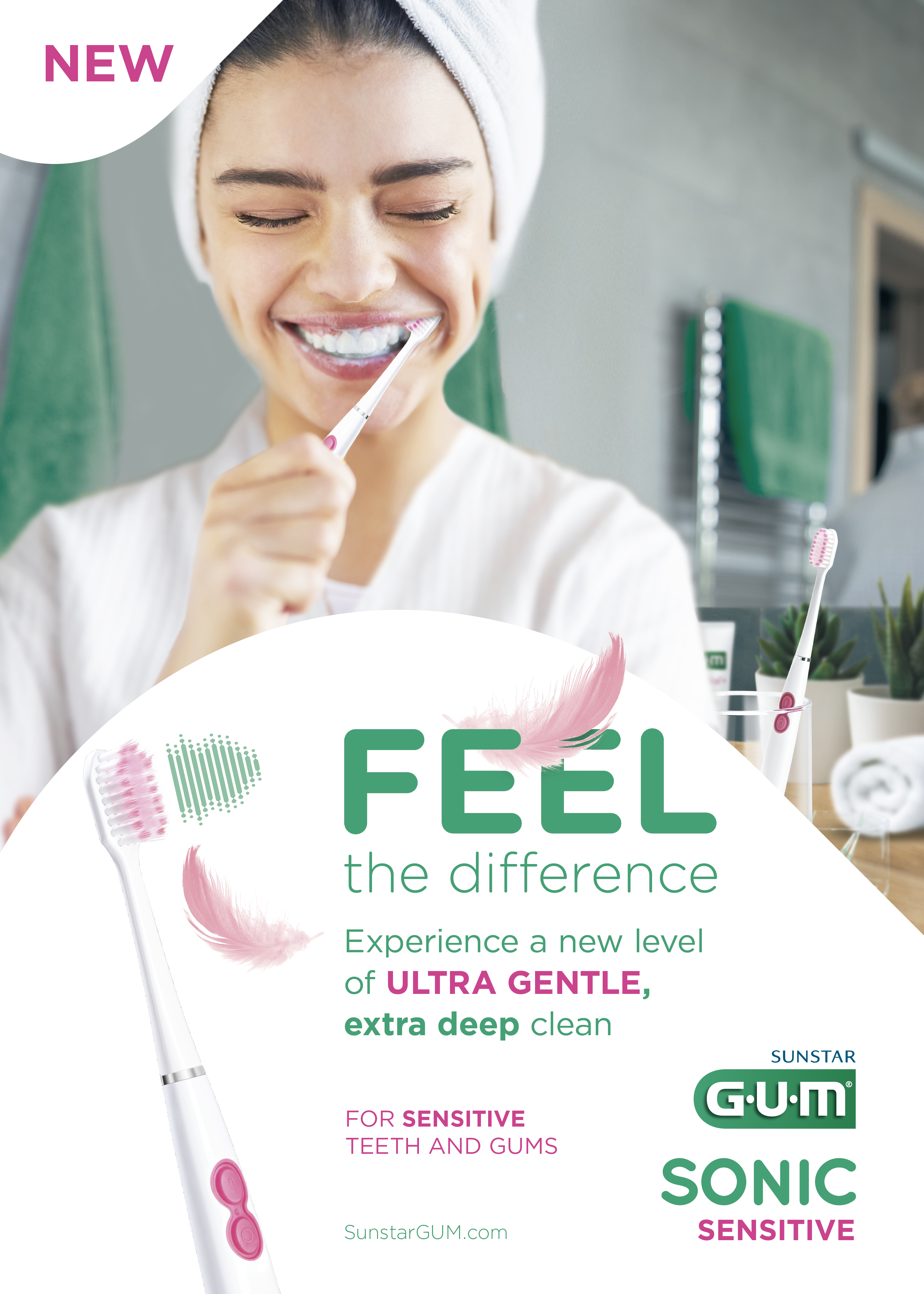 Poster - GUM® SONIC SENSITIVE Battery Tootbrush