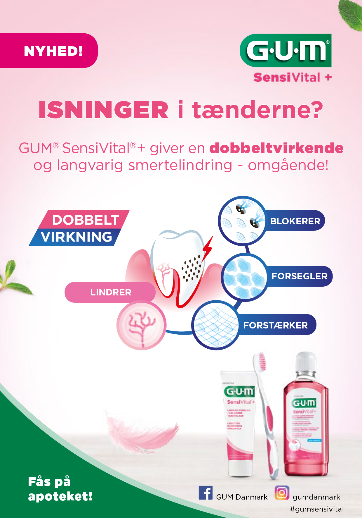 GUM SensiVital Produktfolder omslag