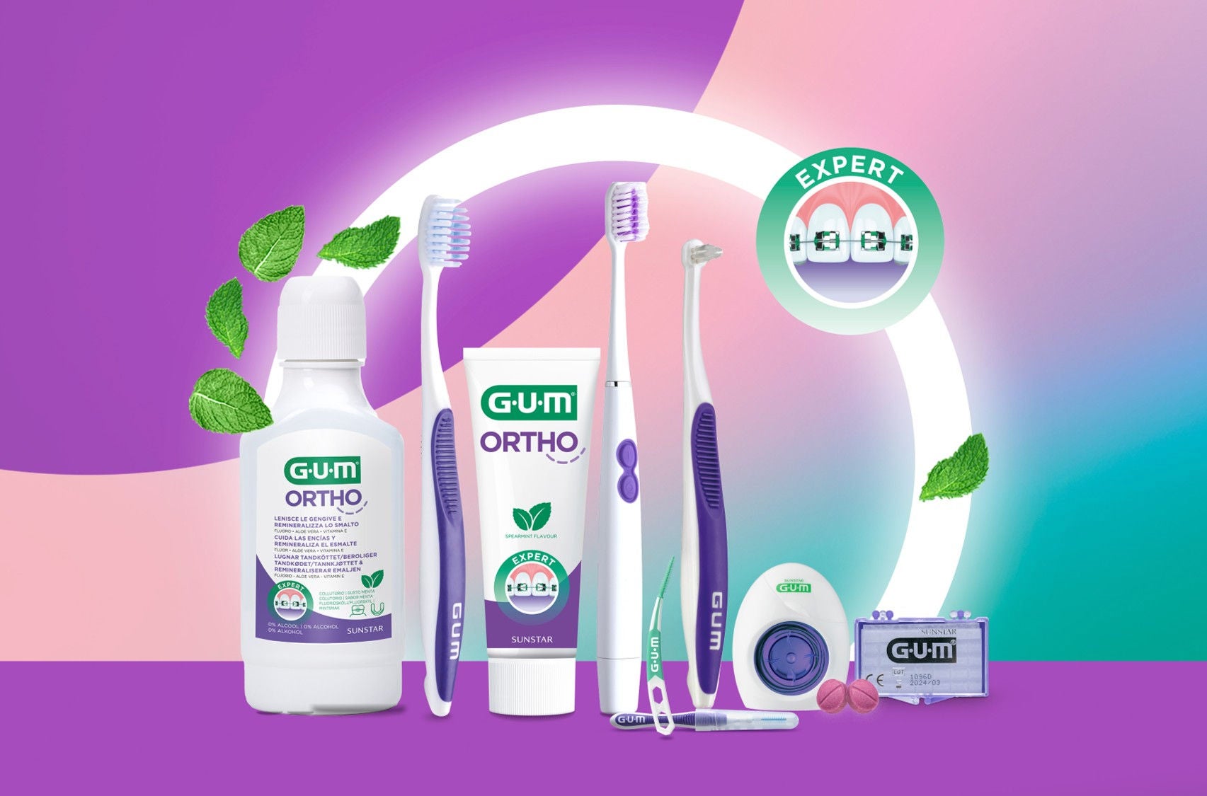 GUM ORTHO – den komplette serie til bøjle