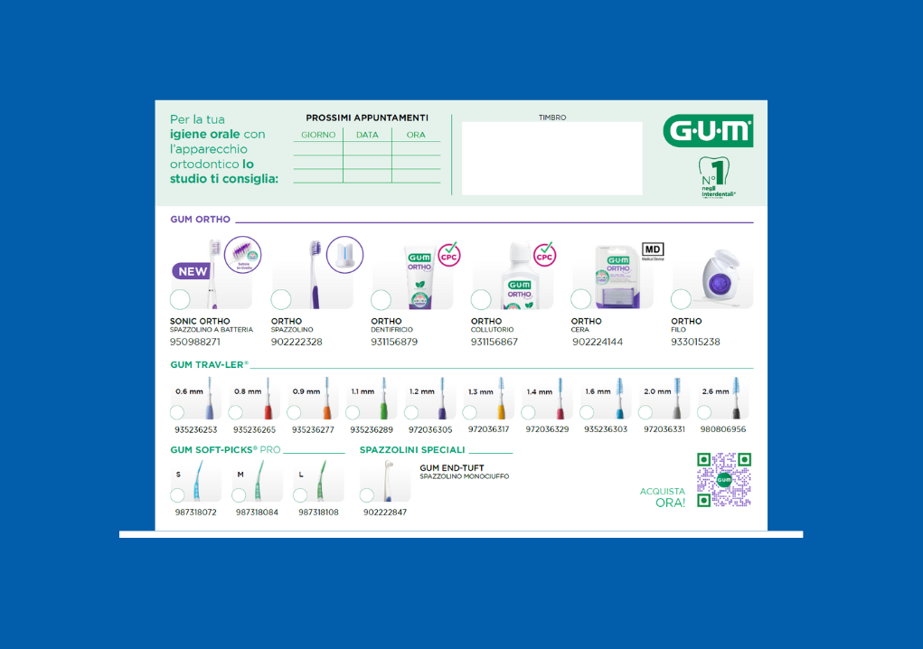 Blocco prescrizioni GUM ORTHO