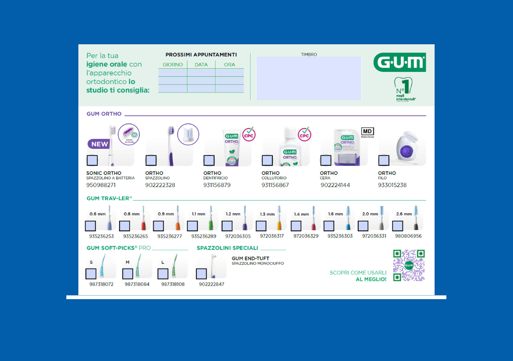 Blocco prescrizioni GUM ORTHO