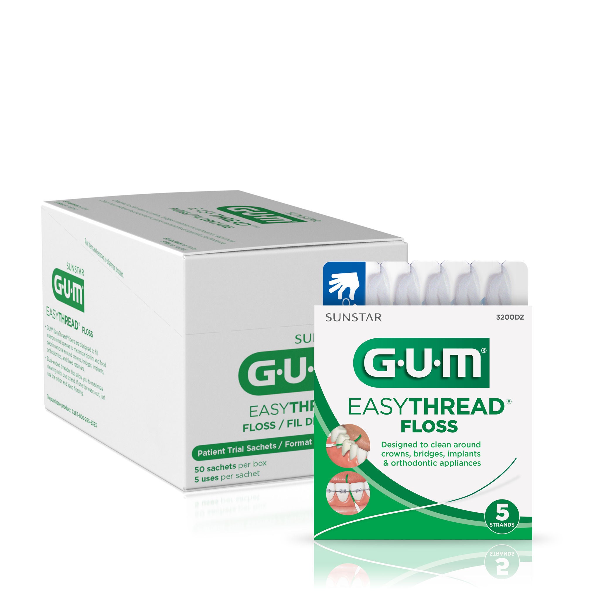 3200 EasyThread Floss patient packs with packer