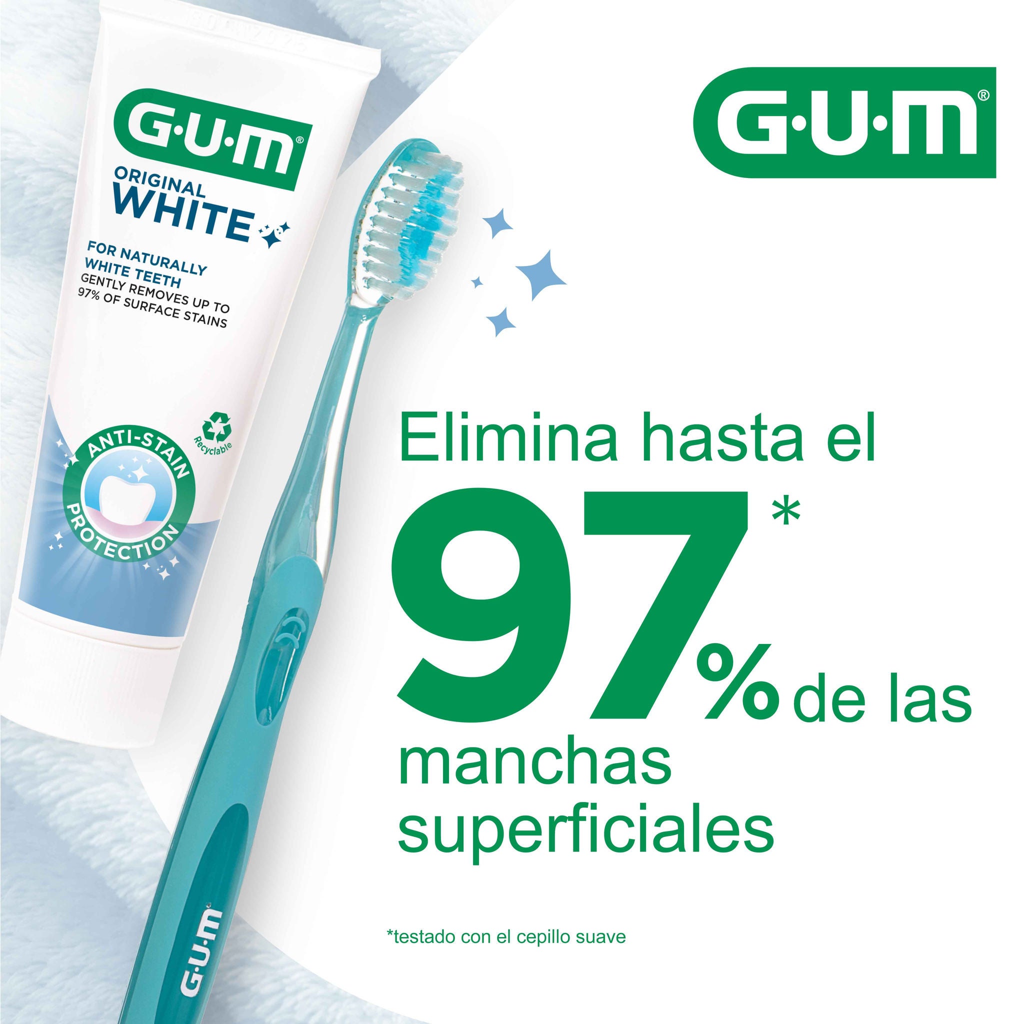 El cepillo y el dentífrico eliminan hasta el 97% de las manchas dentales