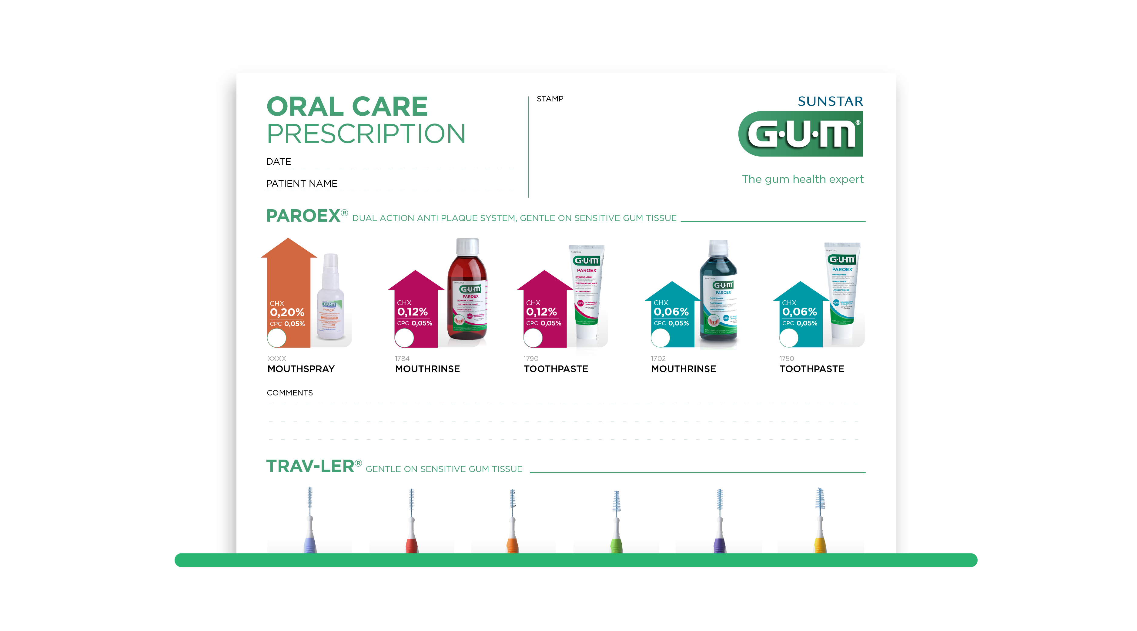GUM® Paroex Prescription pad 