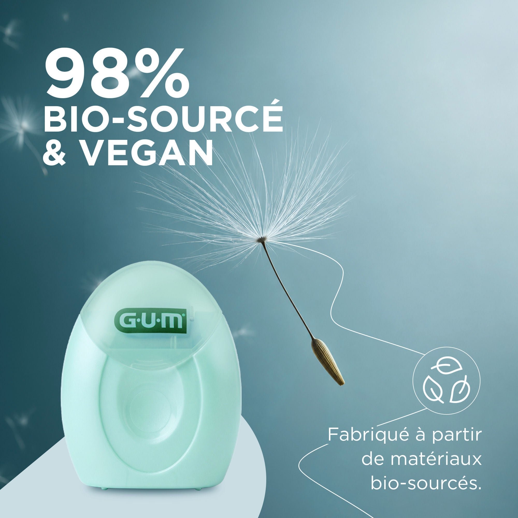 GUM SLIM FLOSS est un produit bio à 98% et végan
