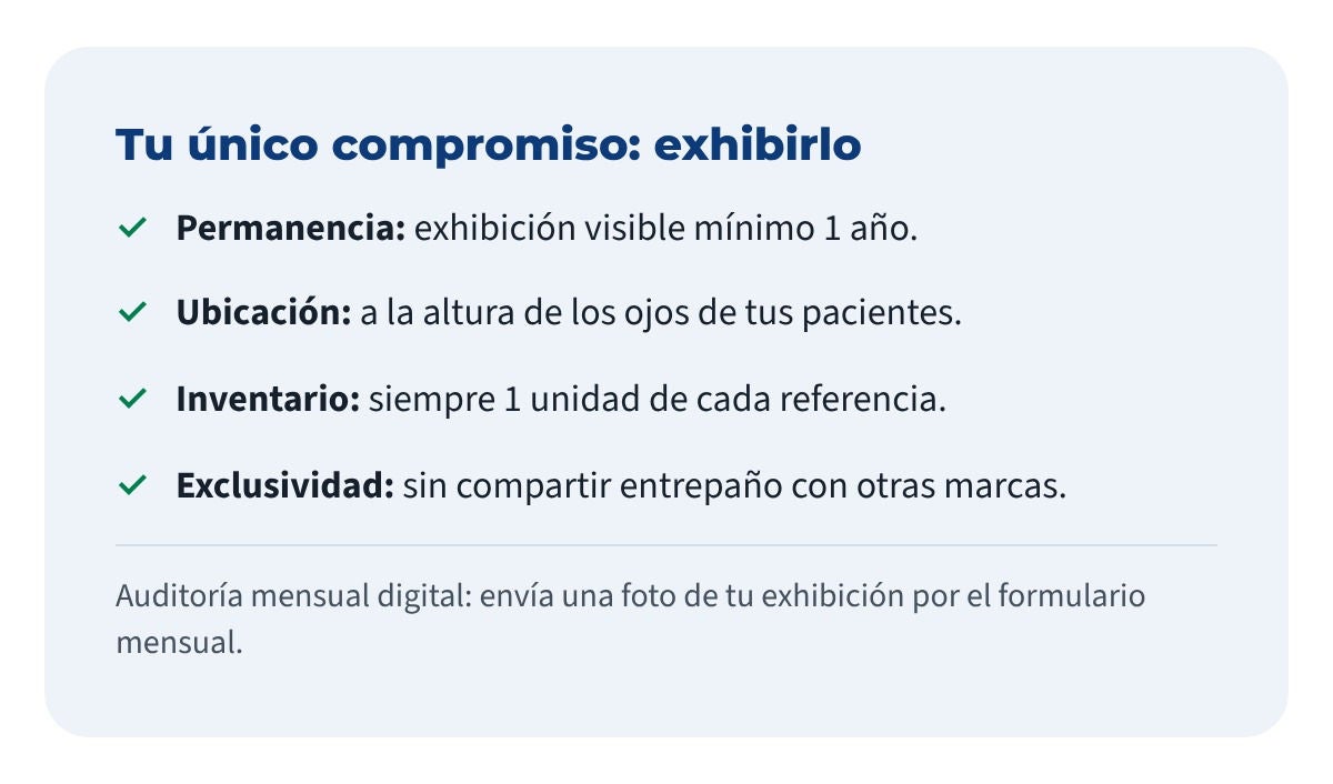 Tu único compromiso:  exhibirlo