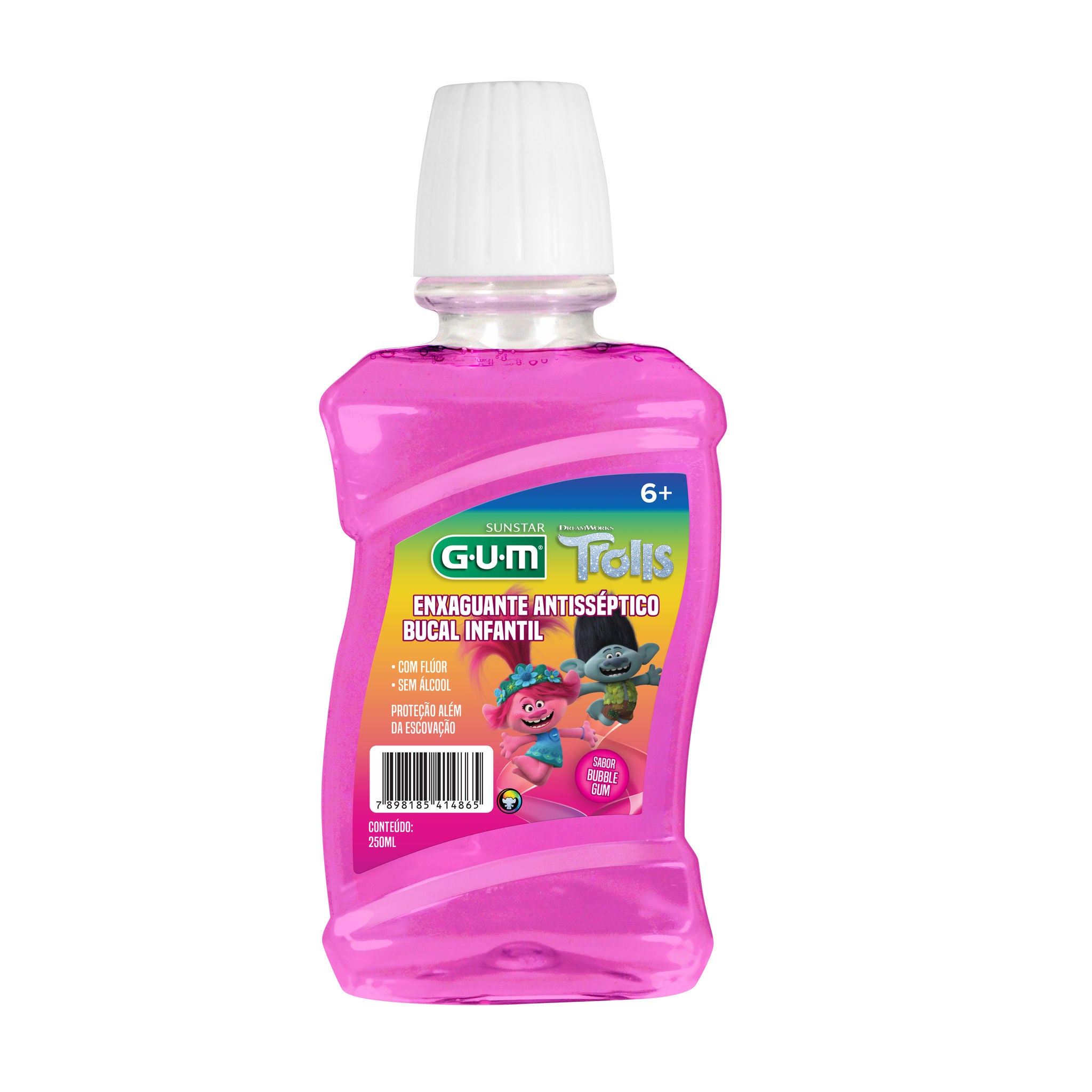 GUM Enxaguante Antisseptico Bucal Infantil TROLLS 250ml