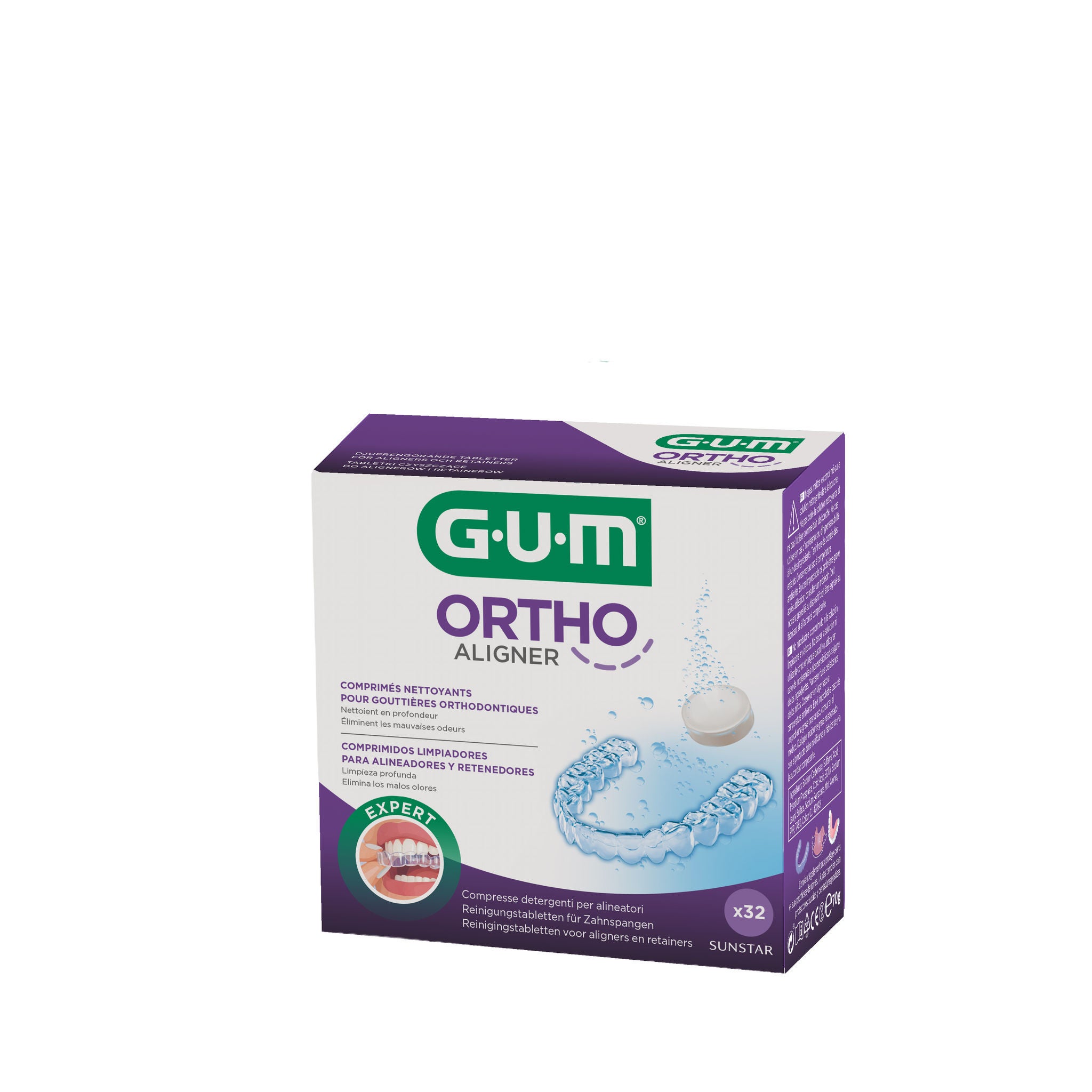 Pastilles nettoyantes GUM ORTHO ALIGNER