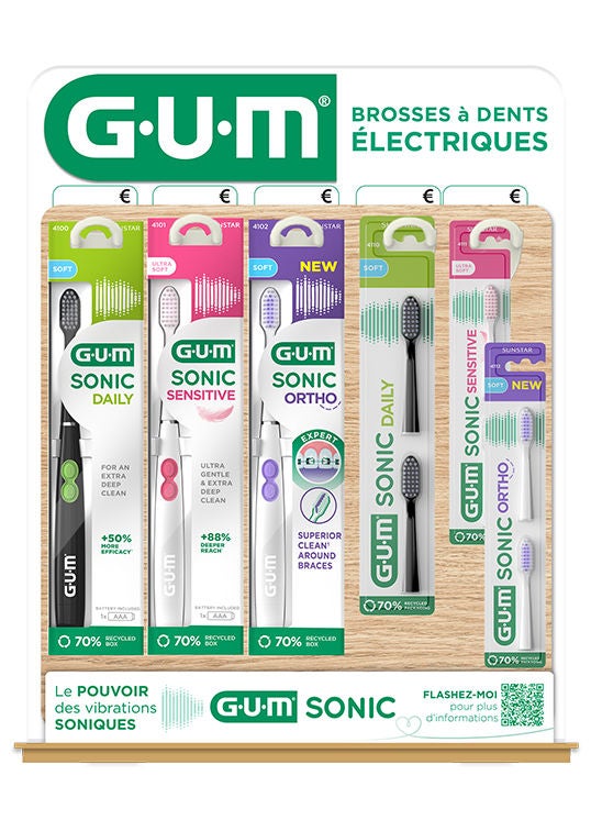 Présentoir de comptoir GUM® SONIC