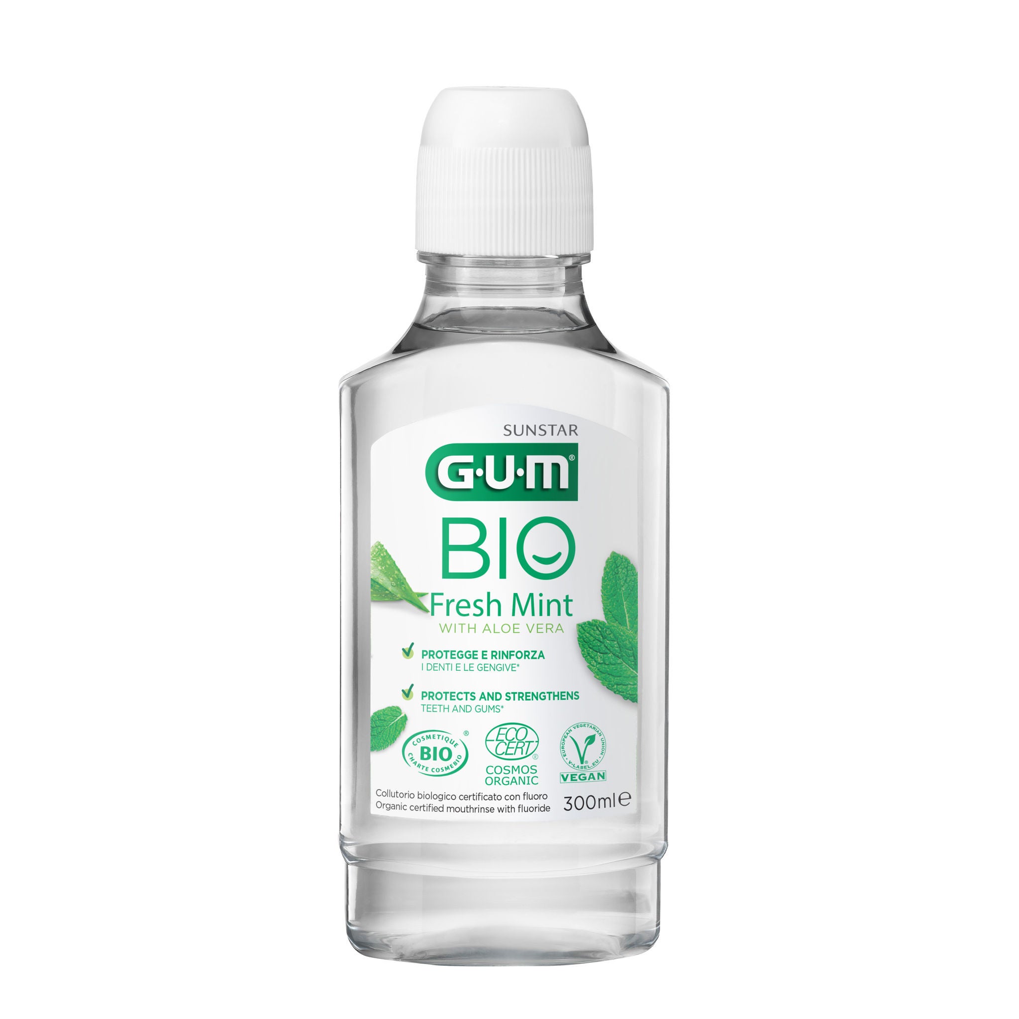 GUM BIO Fresh Mint Mouthrinse 300ml Bottle