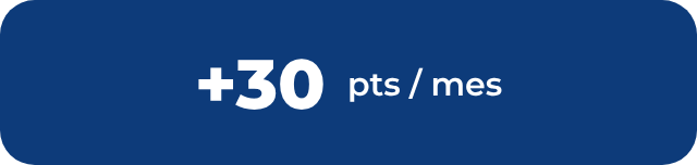 +30 puntos per mesa