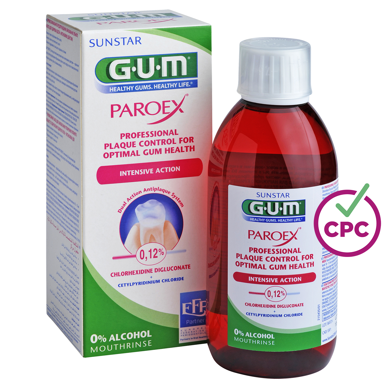 GUM® PAROEX® 0,12% Intensive Action Mouthwash
