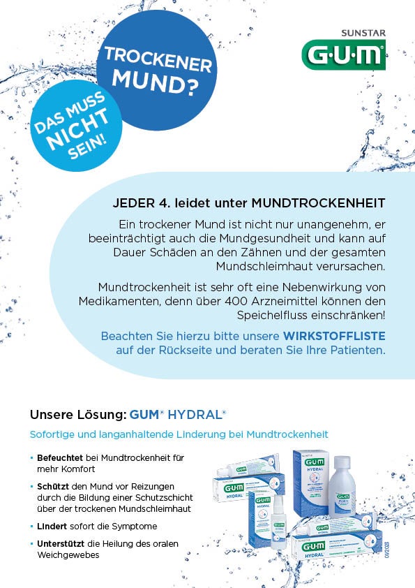 Wirkstoffliste - GUM® HYDRAL®