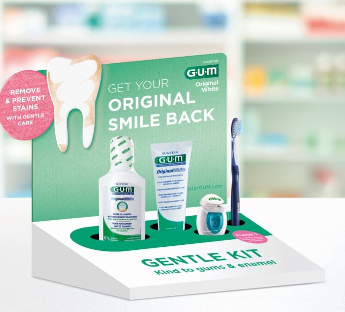 Display for Counter - GUM® Original White