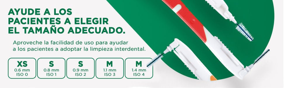 Variedad de tamaño de GUM BI-DIRECTION, desde la XS hasta la M