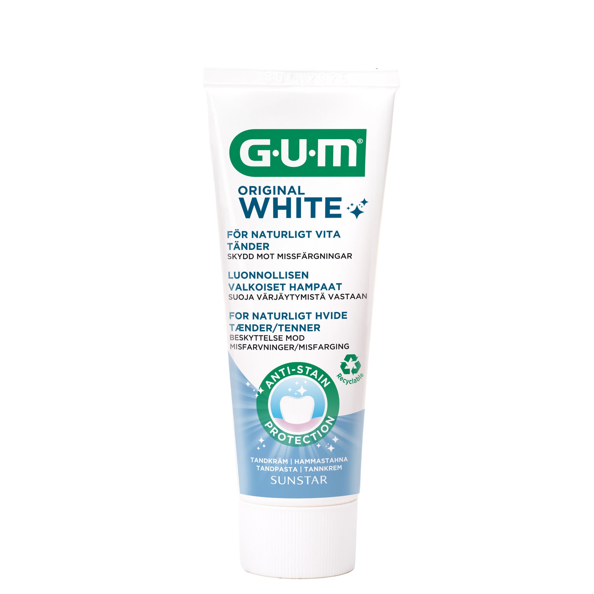 GUM Original White Tandkräm 75ml Tub