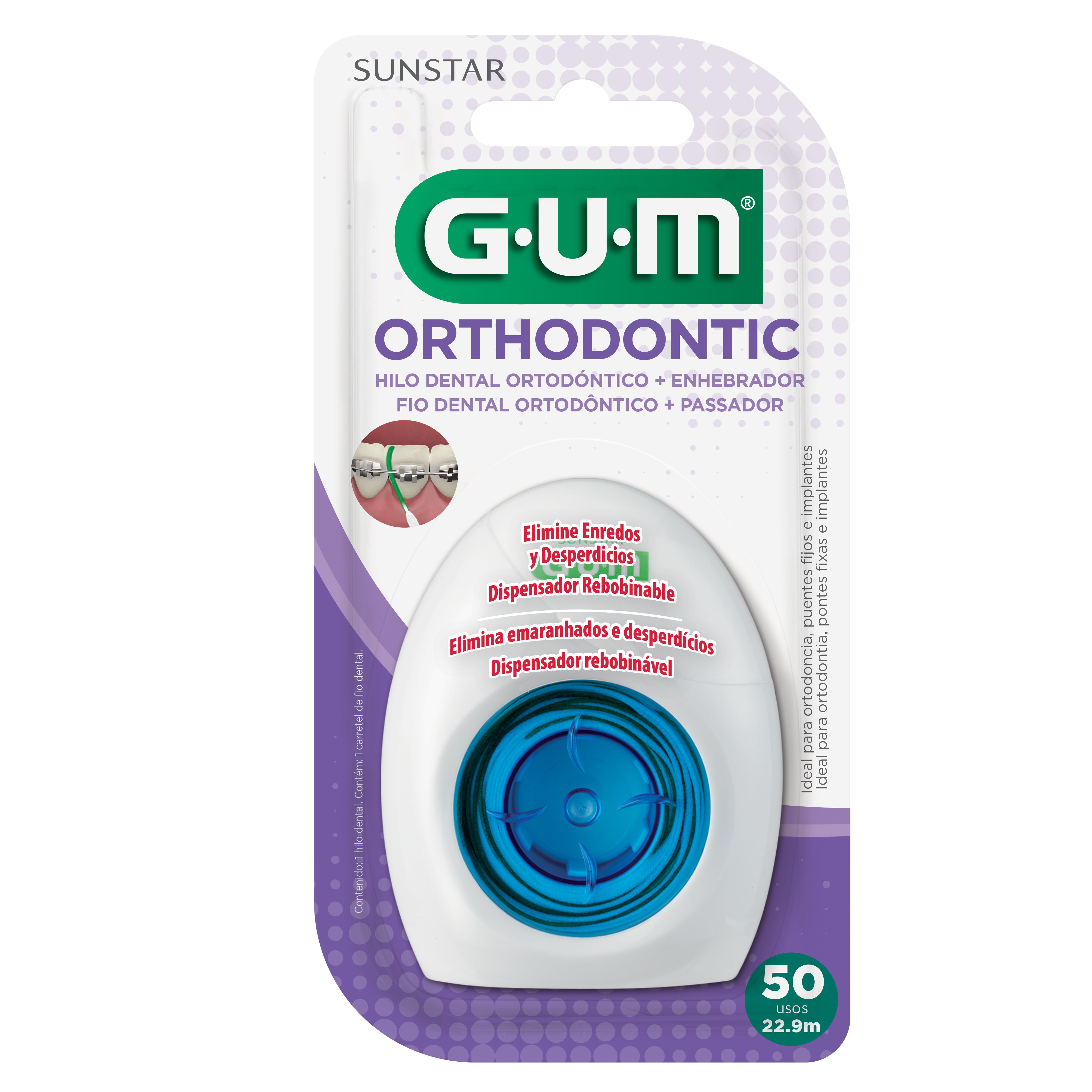 GUM Orthodontic Hilo Dental 22.9m / 50 usos