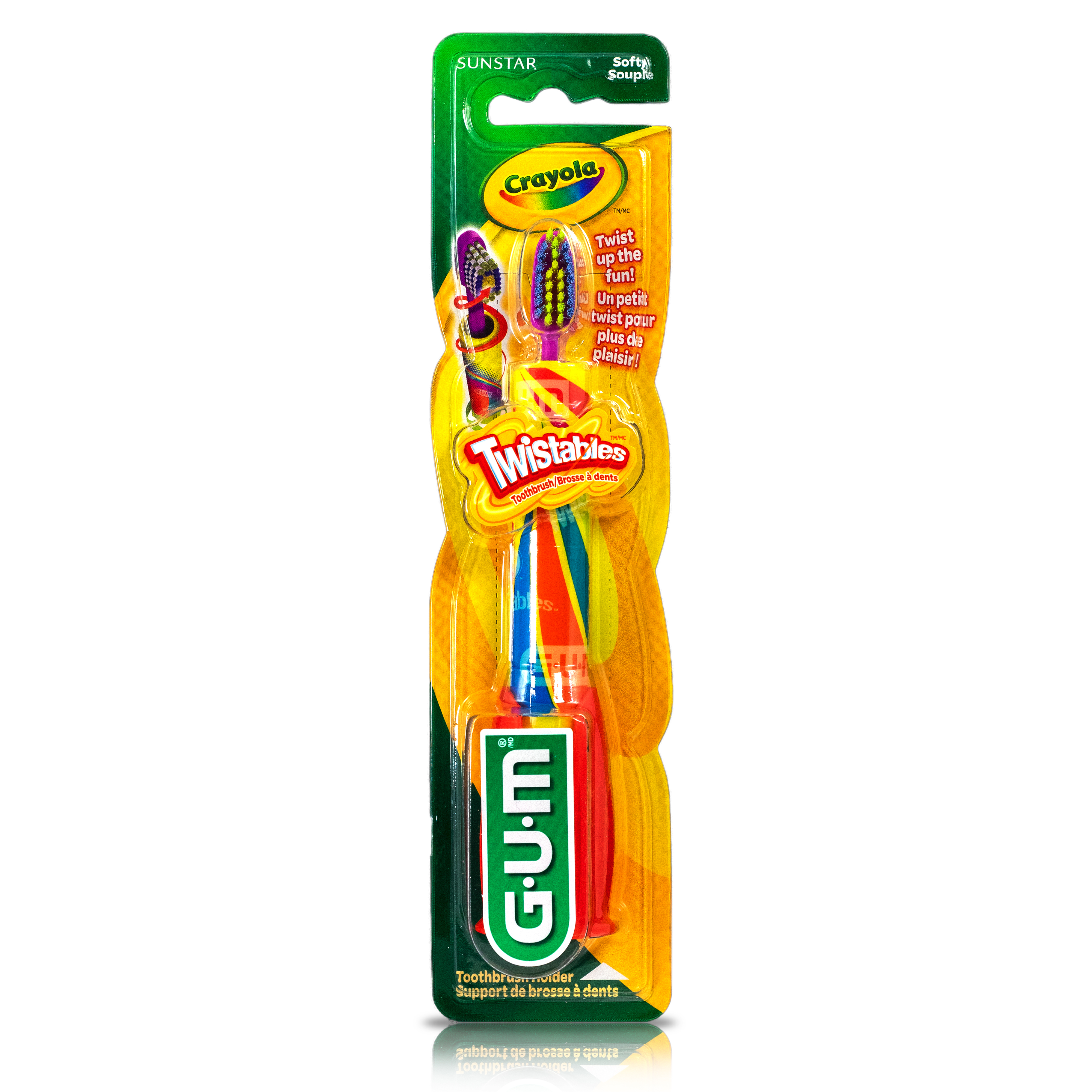 GUM® Cepillo CRAYOLA™ Twistables 2 piezas
