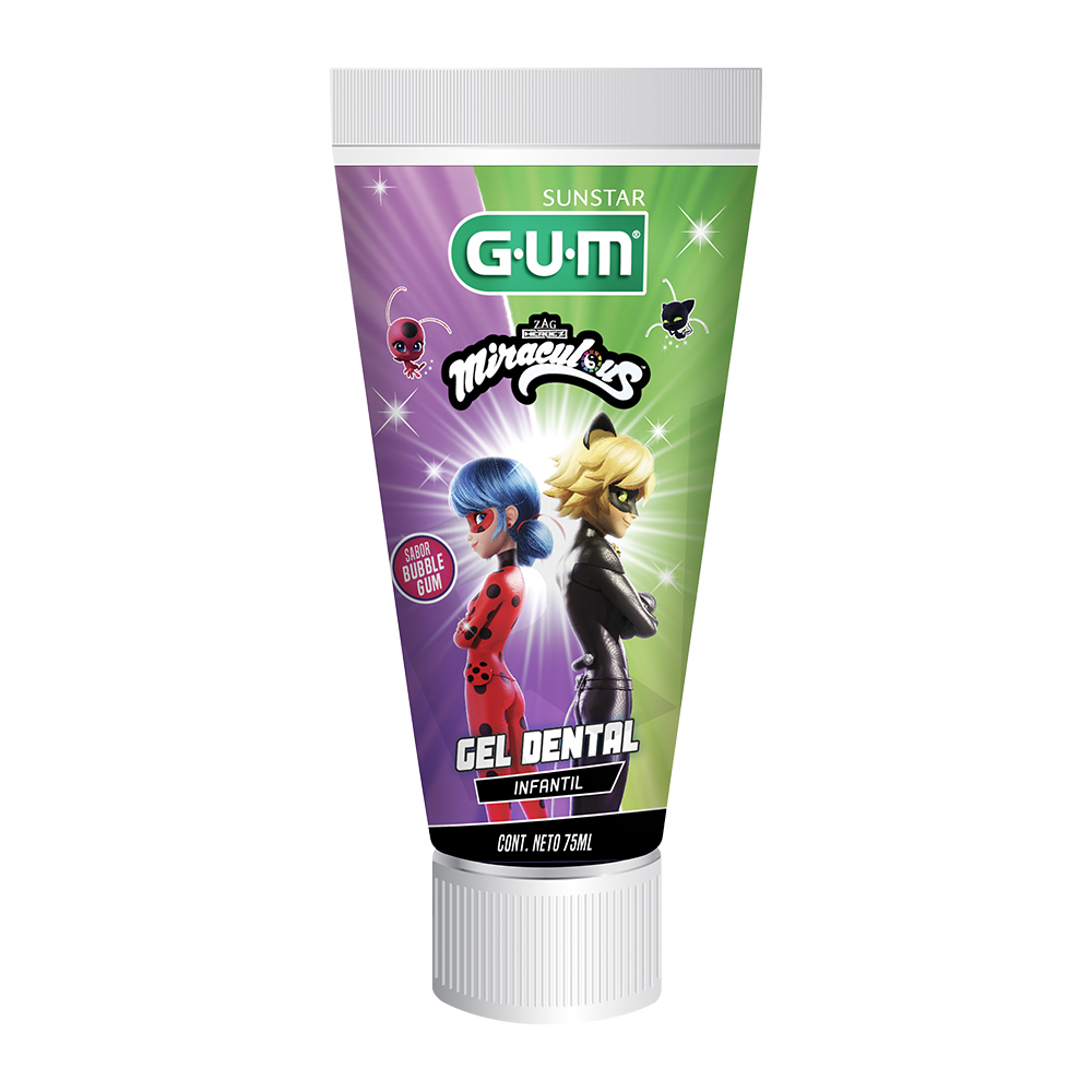 GUM MIRACULOUS LADYBUG Gel Dental Infantil 75ml