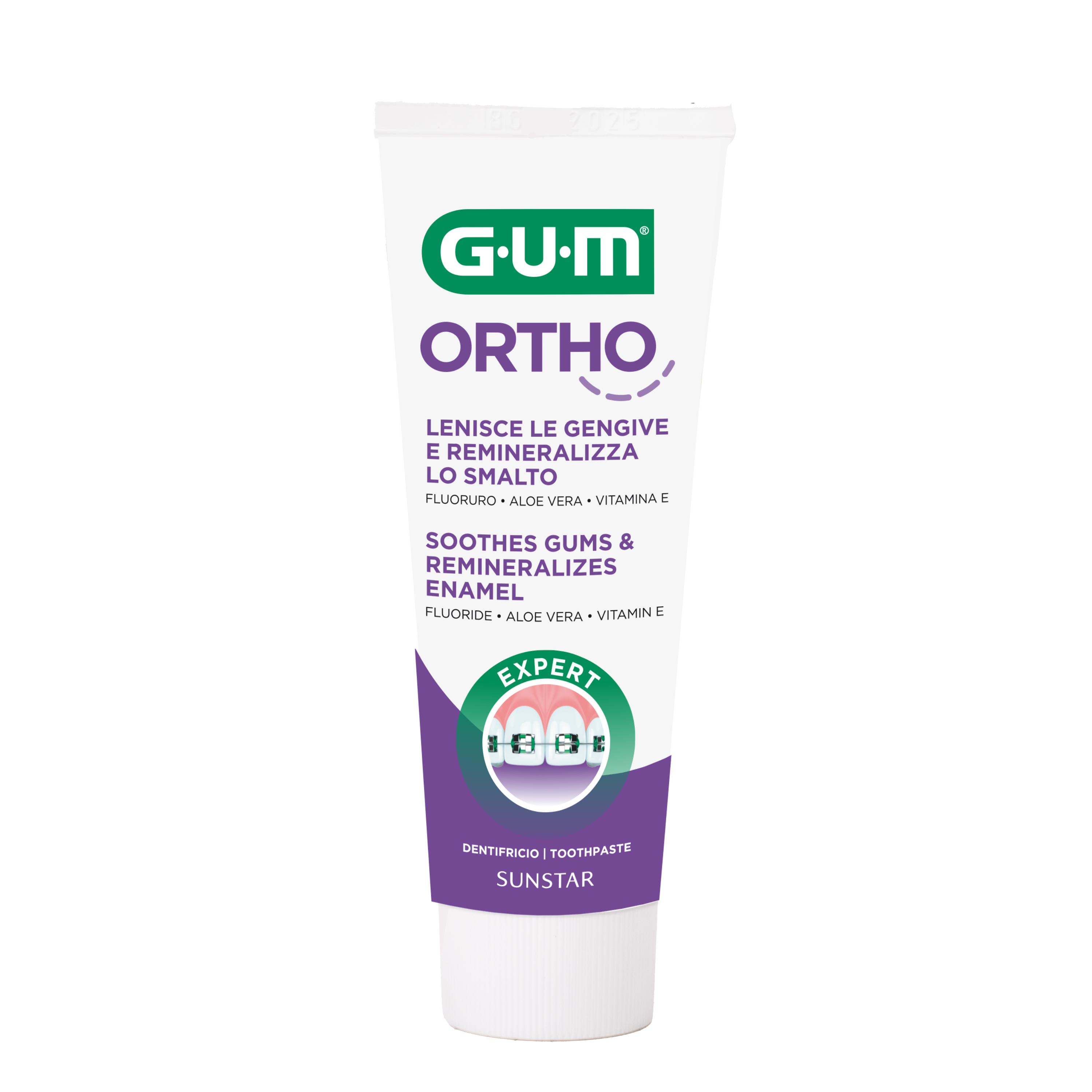 Dentifricio GUM Ortho - Per portatori di apparecchio Dentifricio GUM Ortho - Per portatori di apparecchio