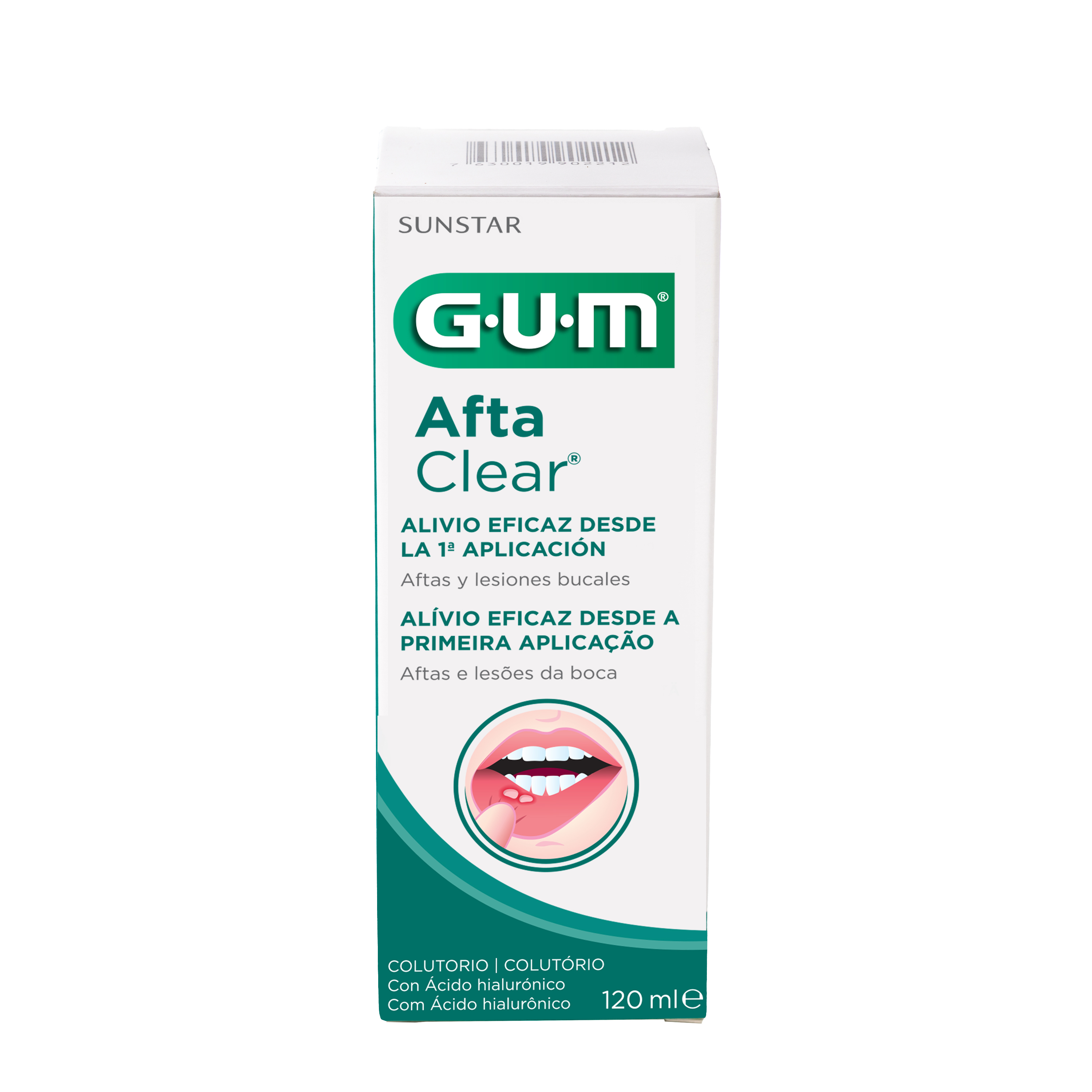 GUM AftaClear Mouthrinse 120ml for Oral Relief