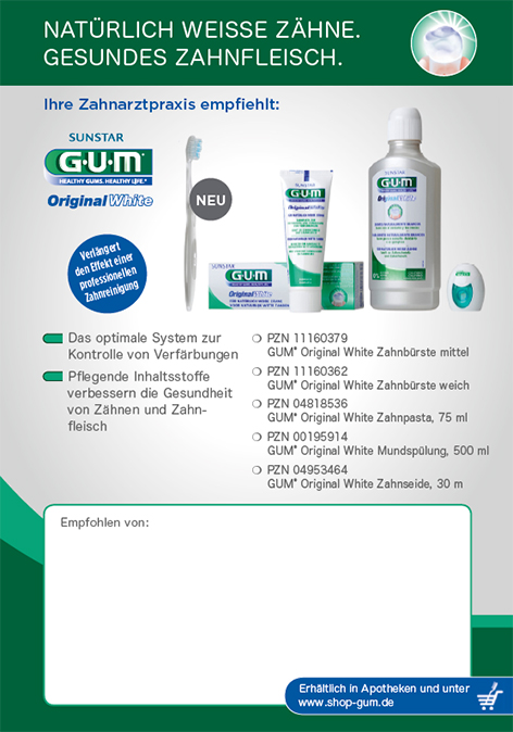 Cover-prescription-pad-dentists-GUM-Original-White-A6-DE