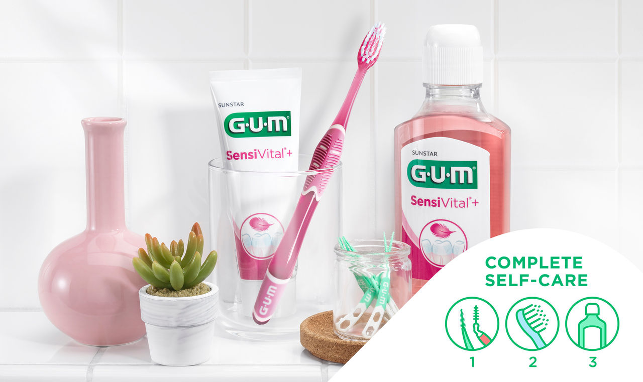 A complete self care with the new GUM PRO SENSITIVE and the SensiVital range