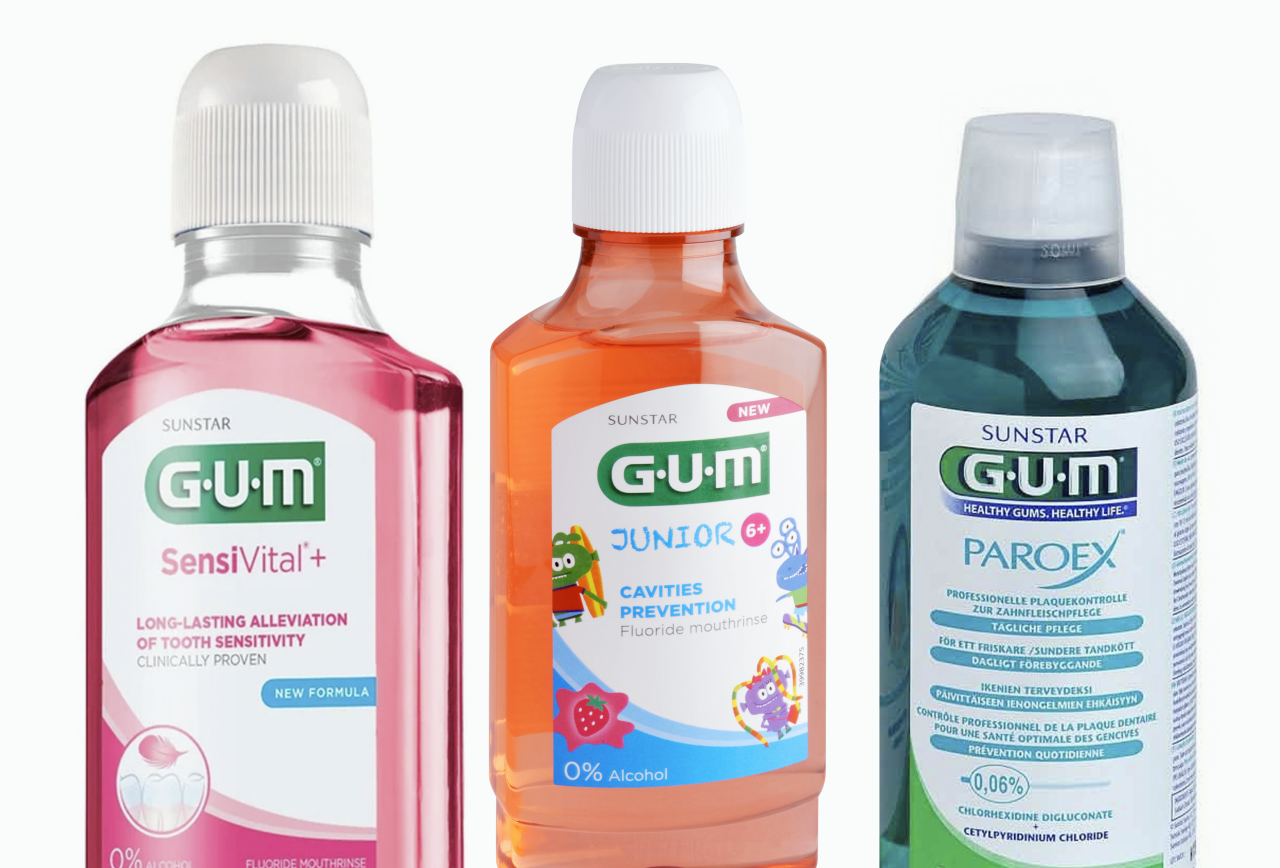 GUM® Mouthwashes assets for Dental Care Professionals and Pharmacists