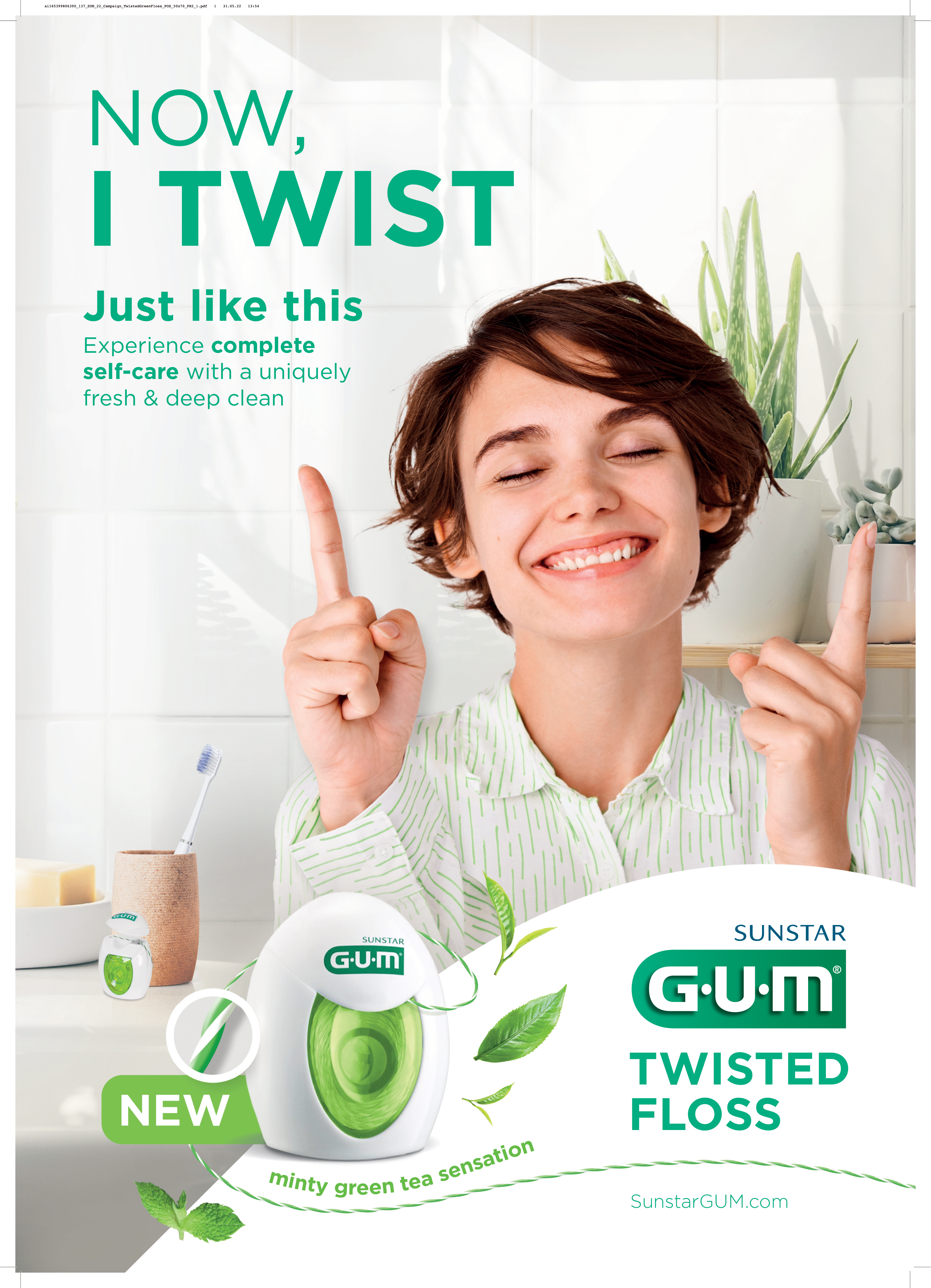 Poster GUM TWISTED FLOSS 